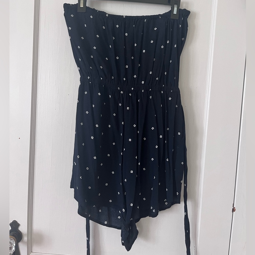 Abercrombie & Fitch Navy Strapless Romper - Picture 4 of 6